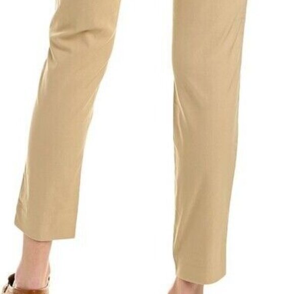 J Mclaughlin Margot Pants Women 12 EUC Stretch Rayon Flat Front Zip Closure - Picture 10 of 12